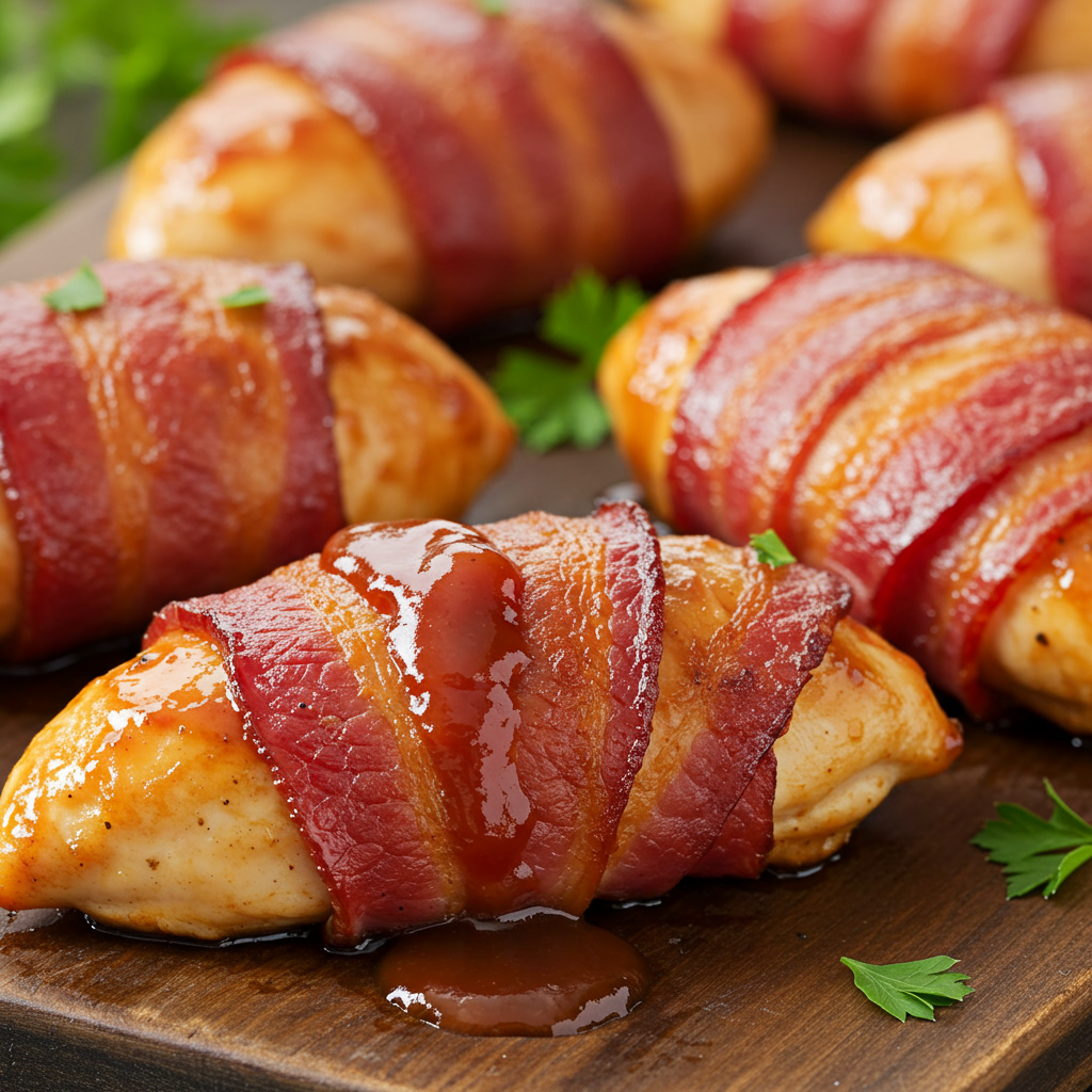 9. BBQ Bacon-Wrapped Chicken Tenders
