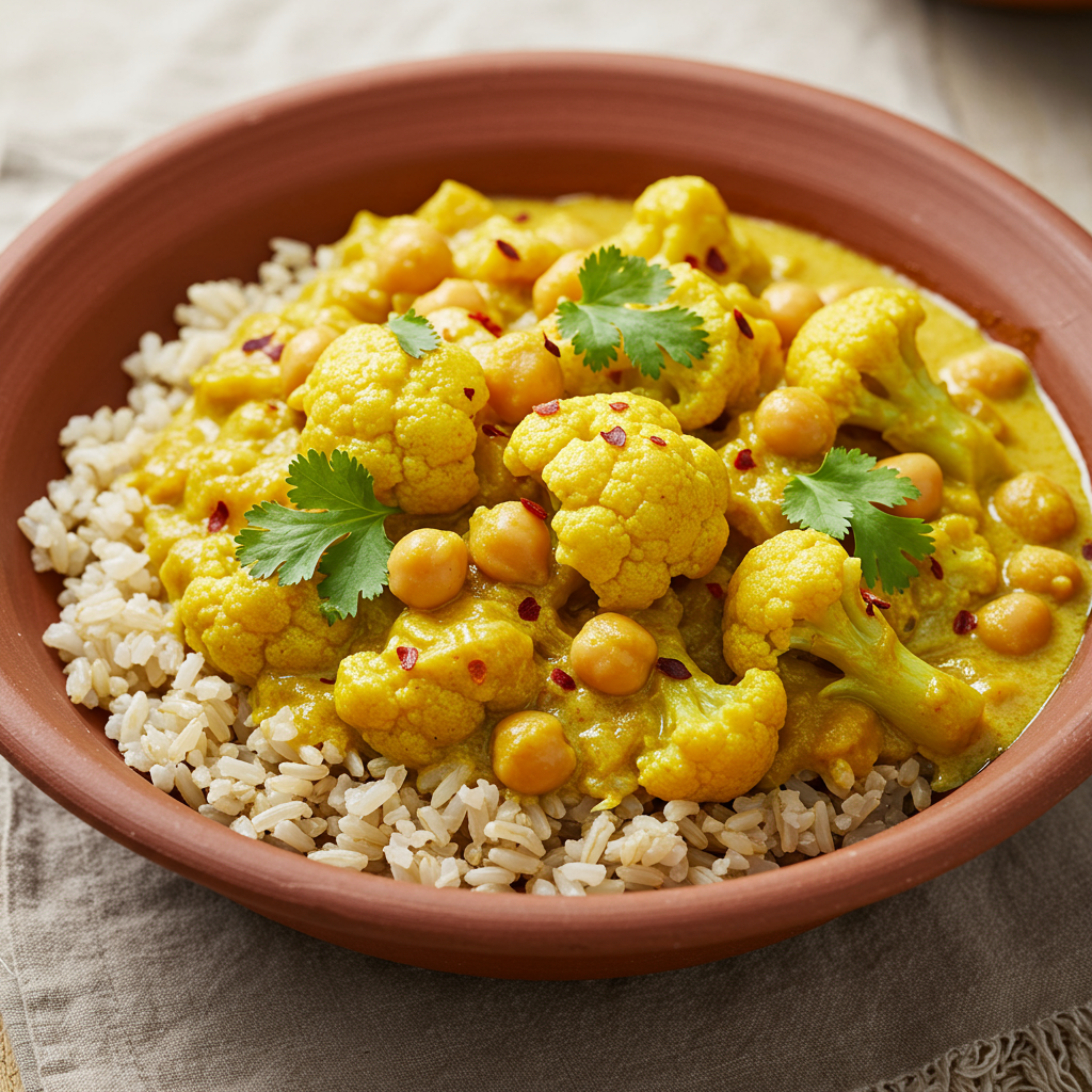 9. Cauliflower &amp; Chickpea Curry