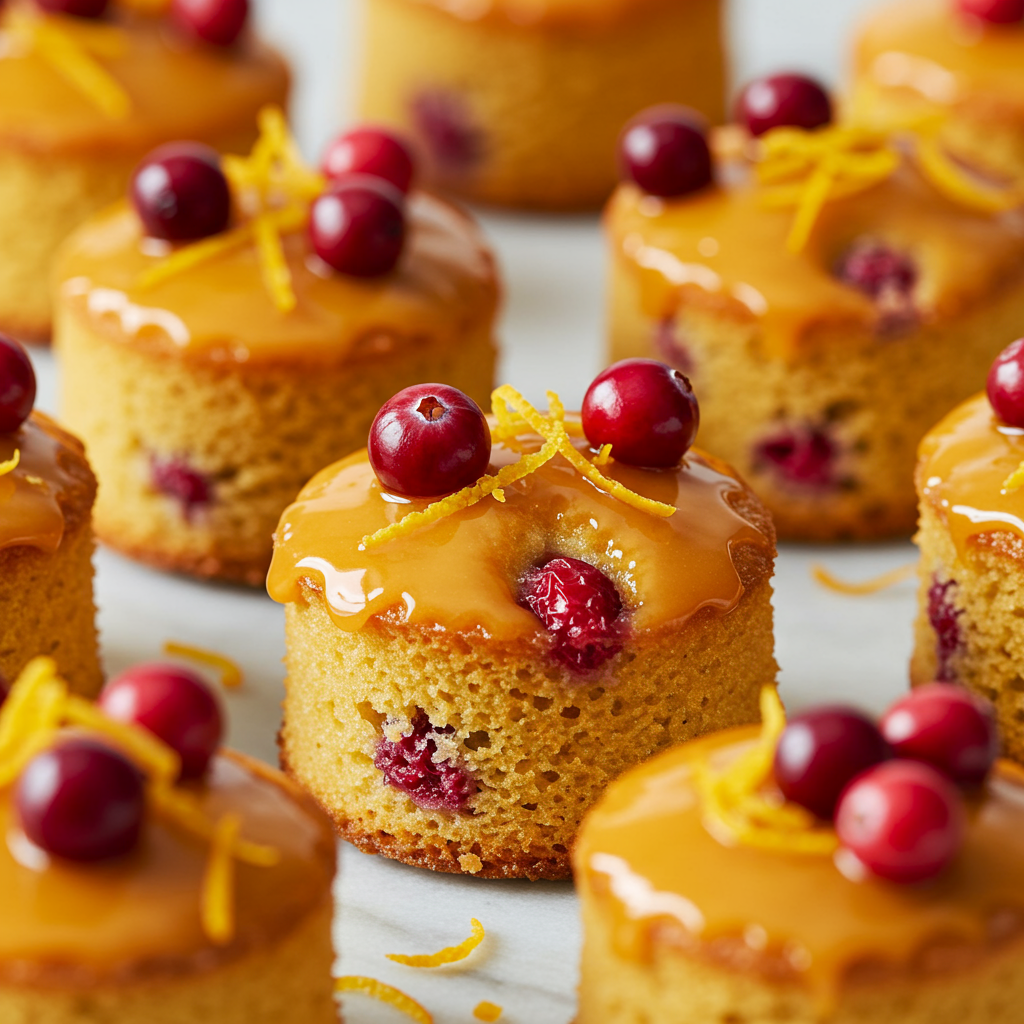 9. Cranberry Orange Mini Cakes