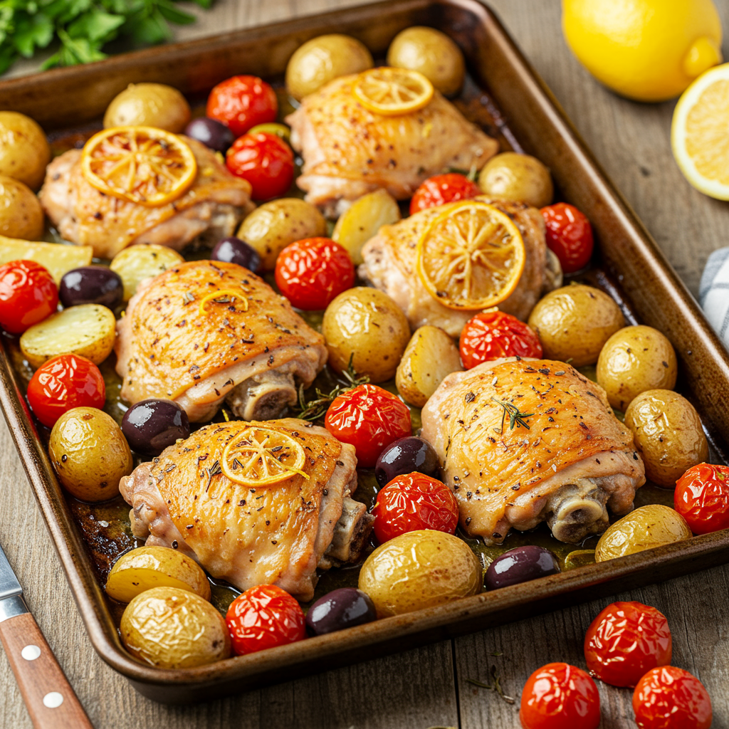 9. Greek Lemon Herb Chicken – Mediterranean Magic