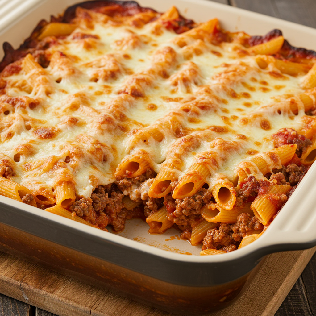 9. Italian-Style Hamburger Casserole