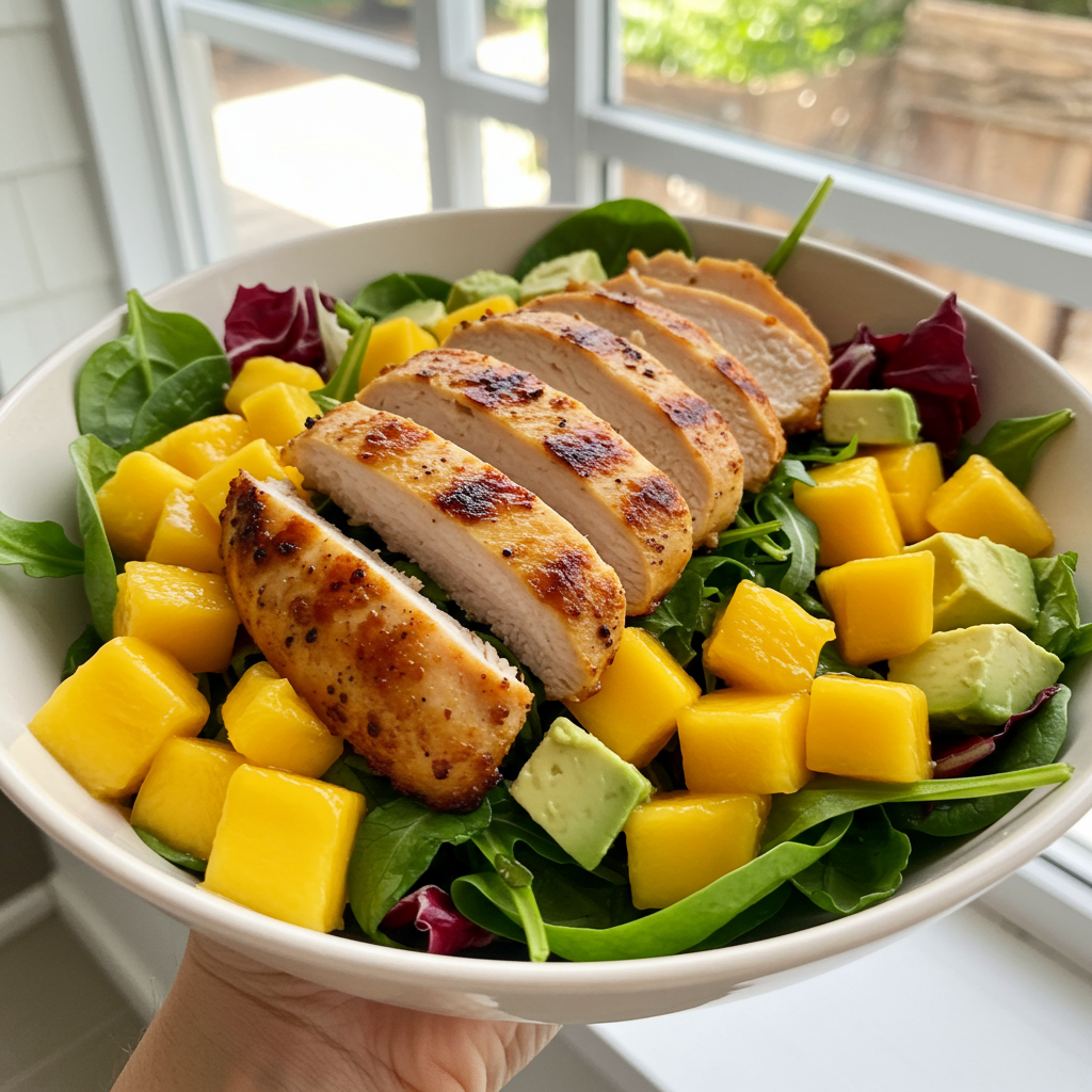 9. Mango & Grilled Chicken Salad