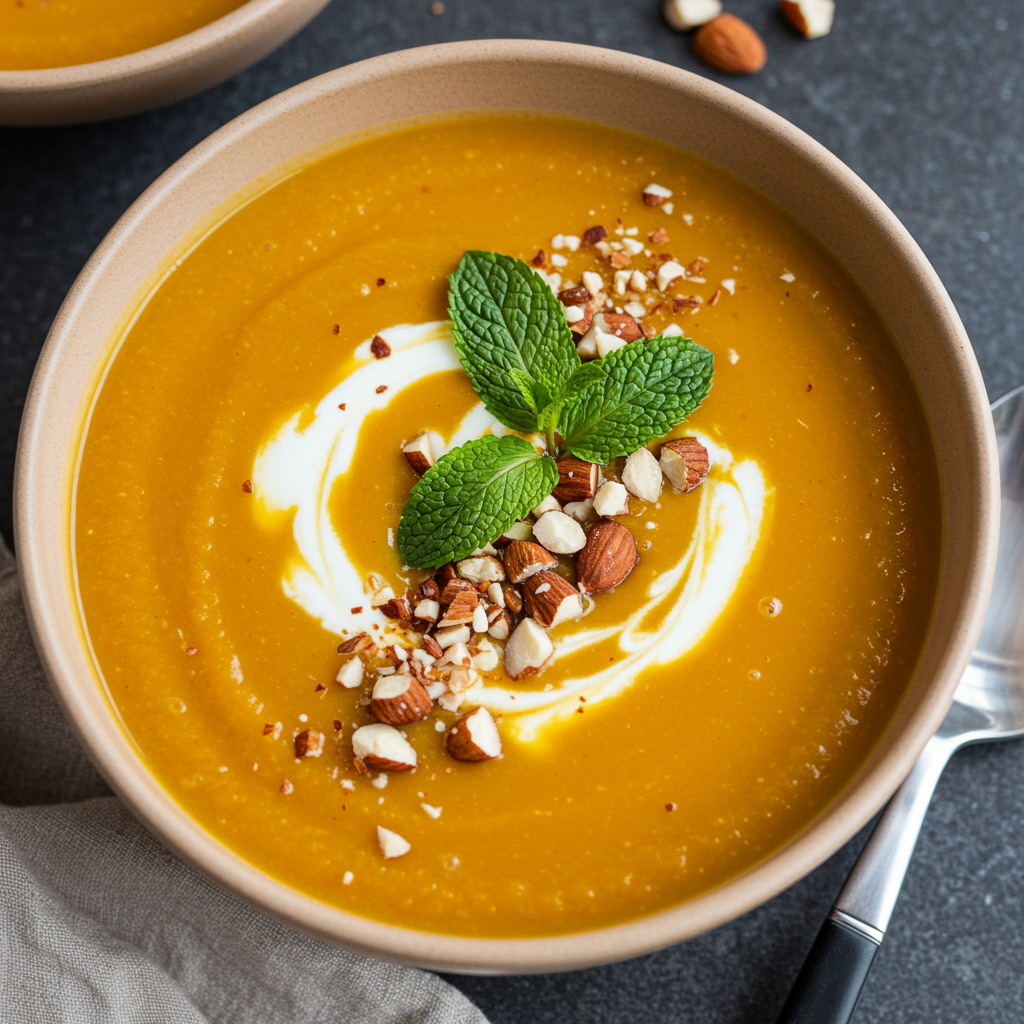 9. Moroccan-Spiced Butternut Squash Soup