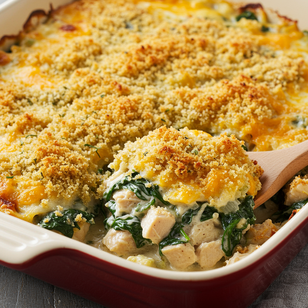 9. Spinach Chicken Casserole