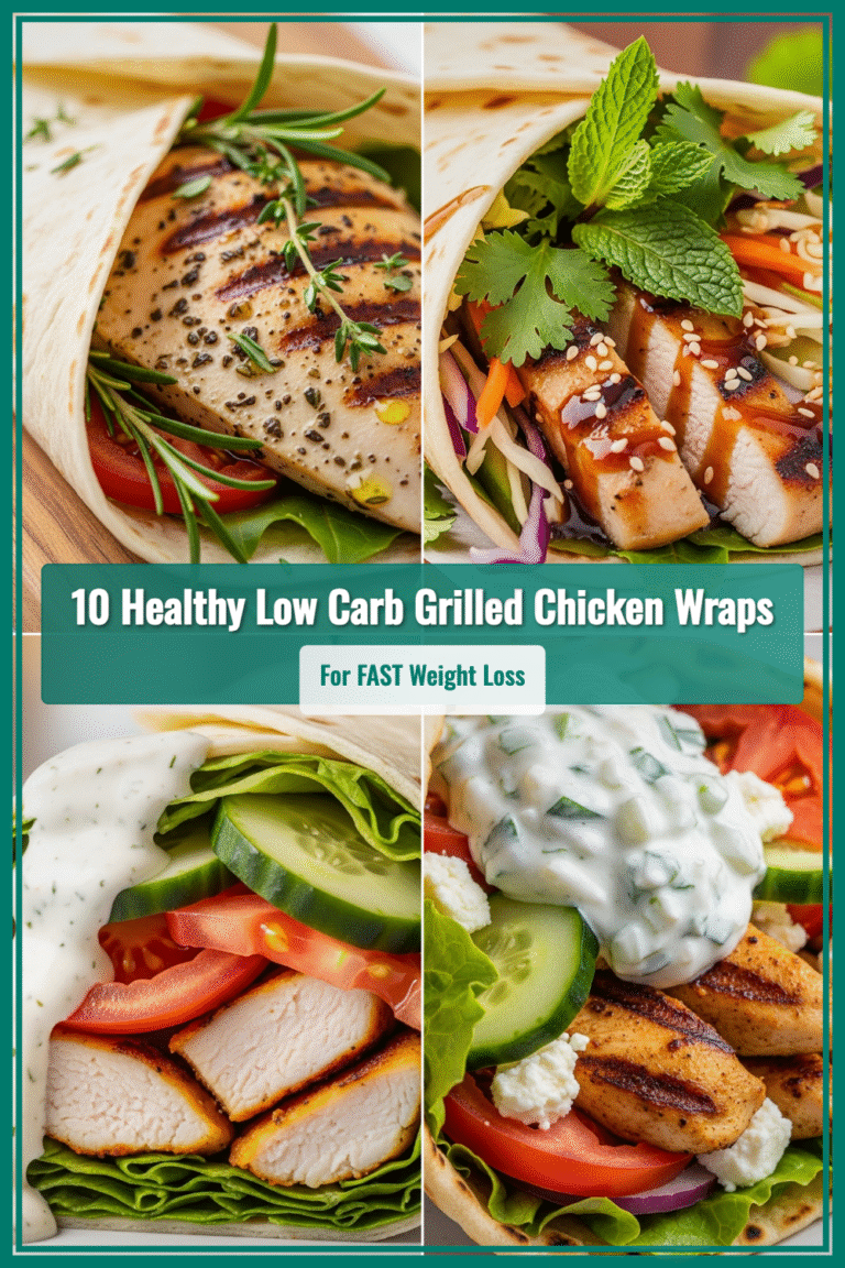 10 Healthy Low Carb Grilled Chicken Wraps for Weight Loss