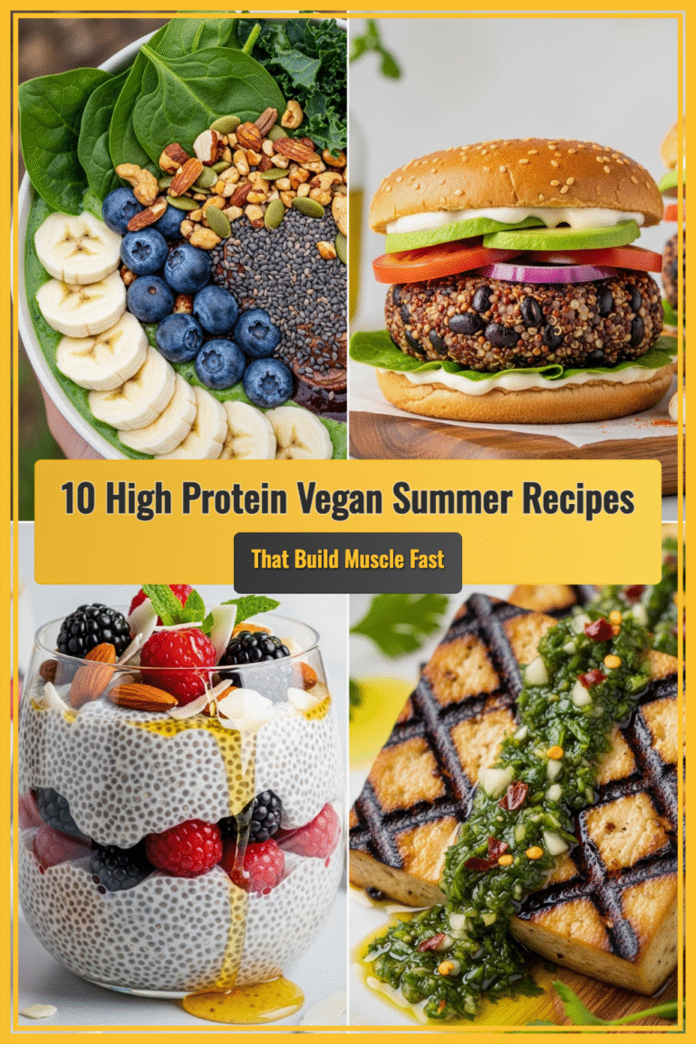 10 High Protein Vegan Summer Recipes That Build Muscle