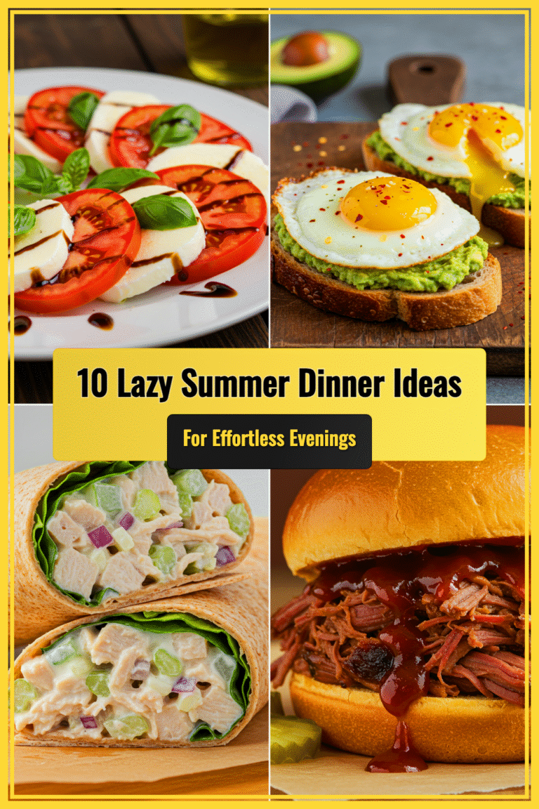 10 Lazy Summer Dinner Ideas for Effortless Evenings