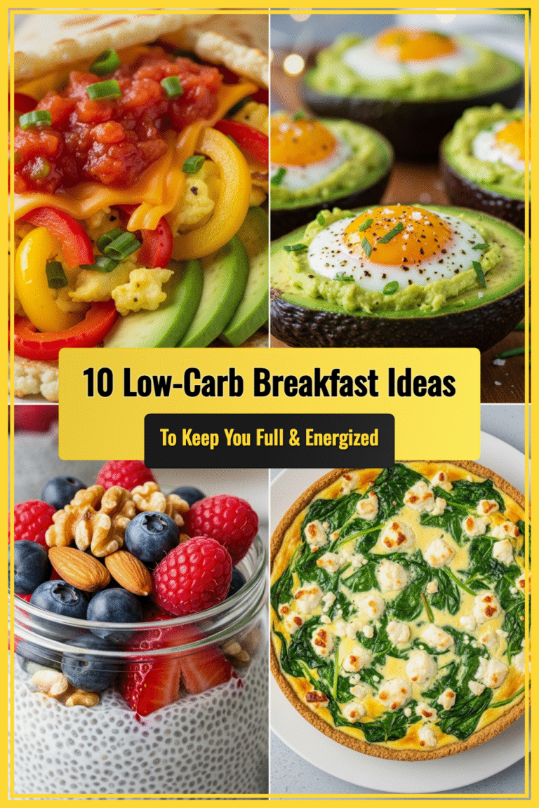 10 Low-Carb Breakfast Ideas to Keep You Full and Energized