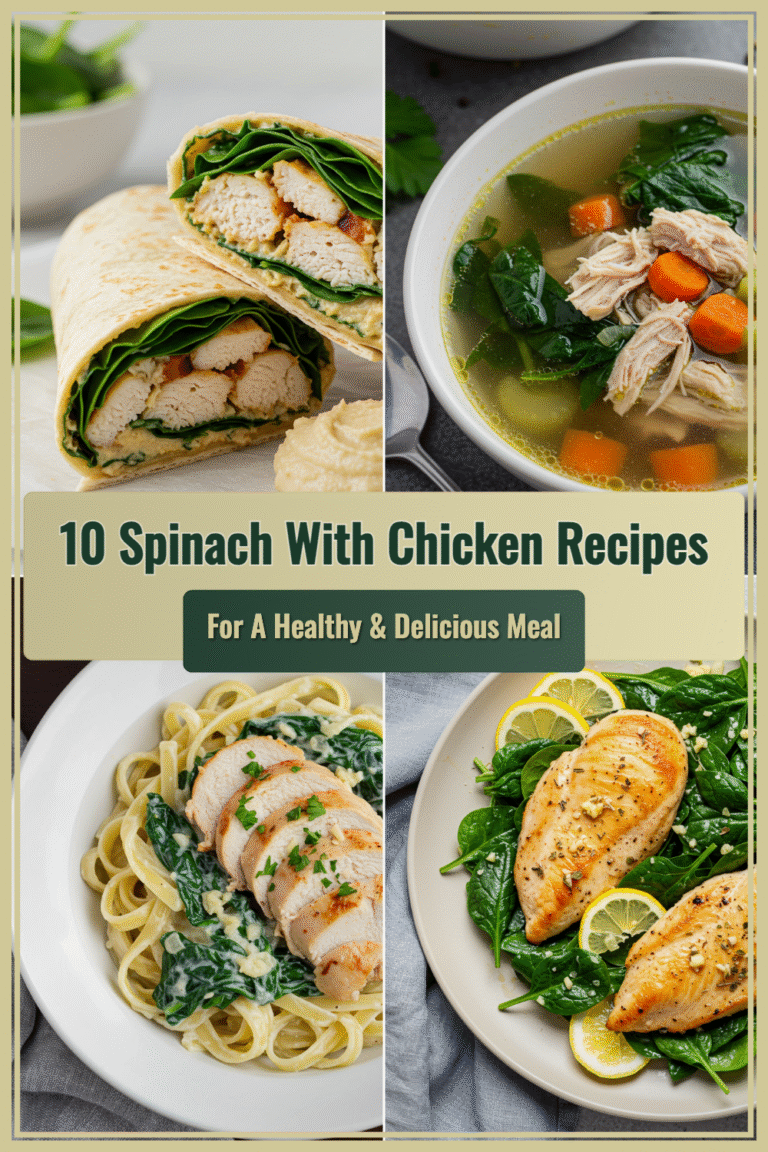 10 Spinach With Chicken Recipes for a Healthy & Delicious Meal