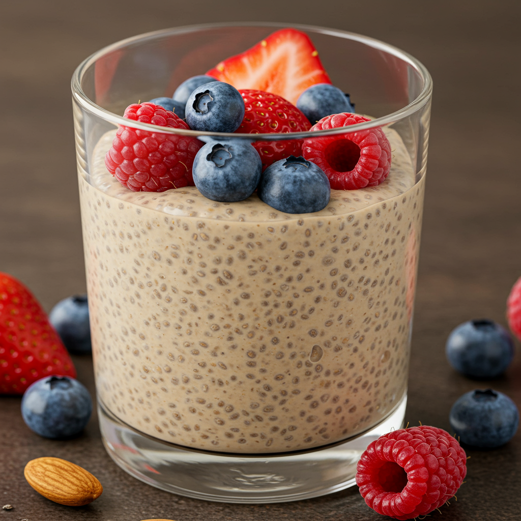 10. Almond Butter Chia Pudding