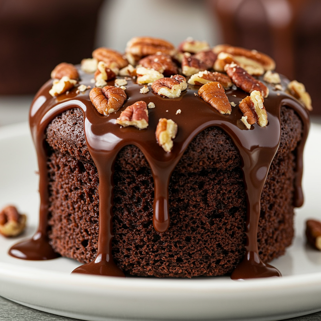 10. Chocolate Pecan Mini Cakes