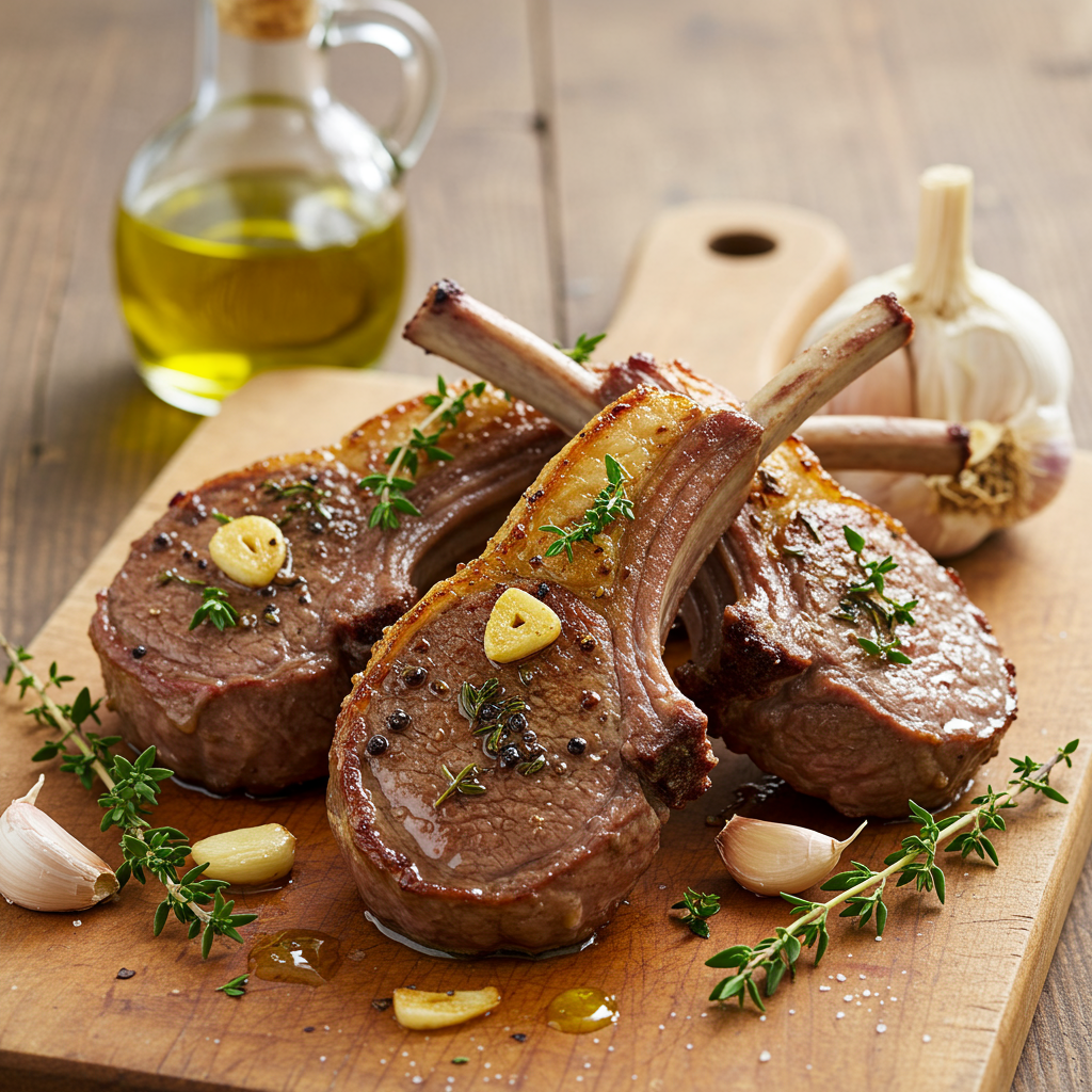 10. Garlic and Thyme Lamb Chops