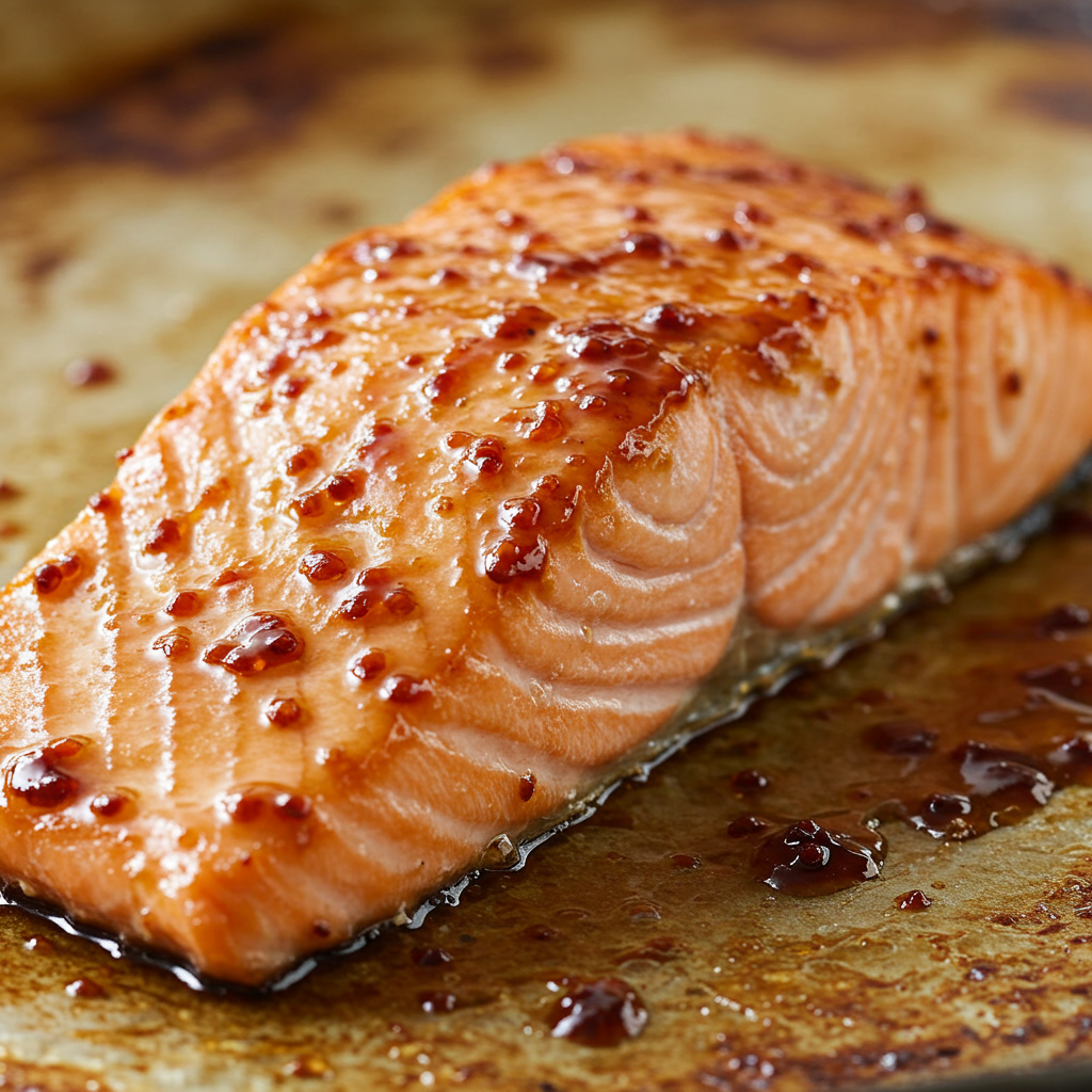 10. Maple Dijon Baked Salmon