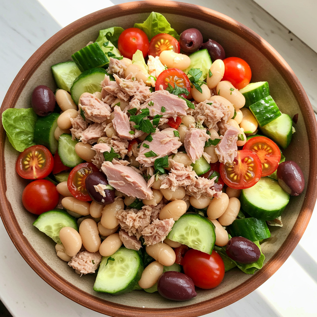 10. Mediterranean Tuna and White Bean Salad