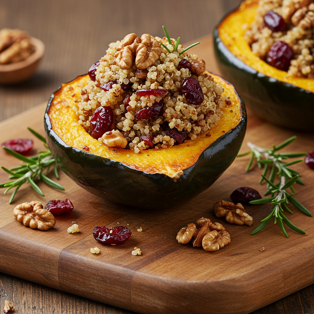 10. Vegetarian Stuffed Acorn Squash
