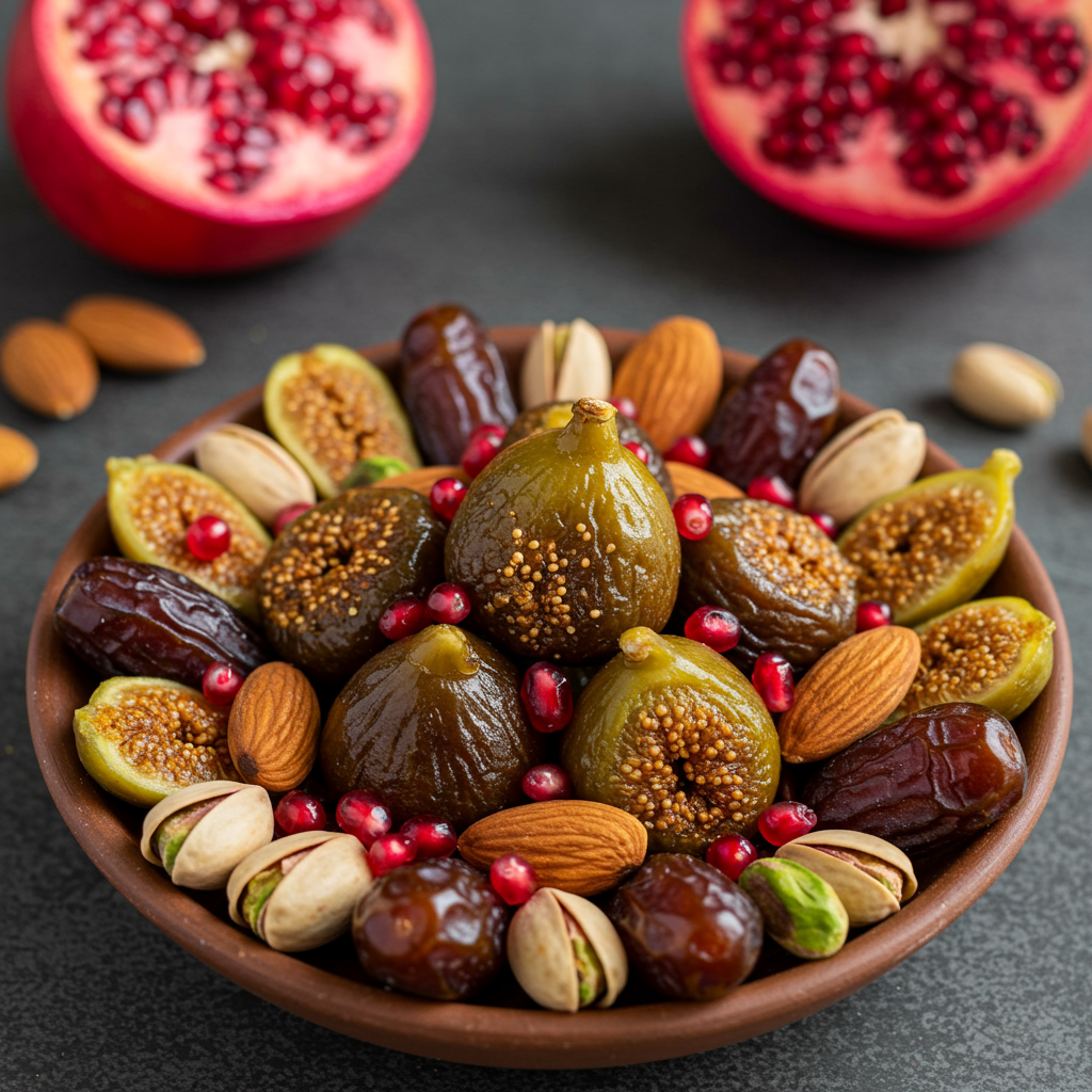 11. Afghan Fruit and Nut Bowl