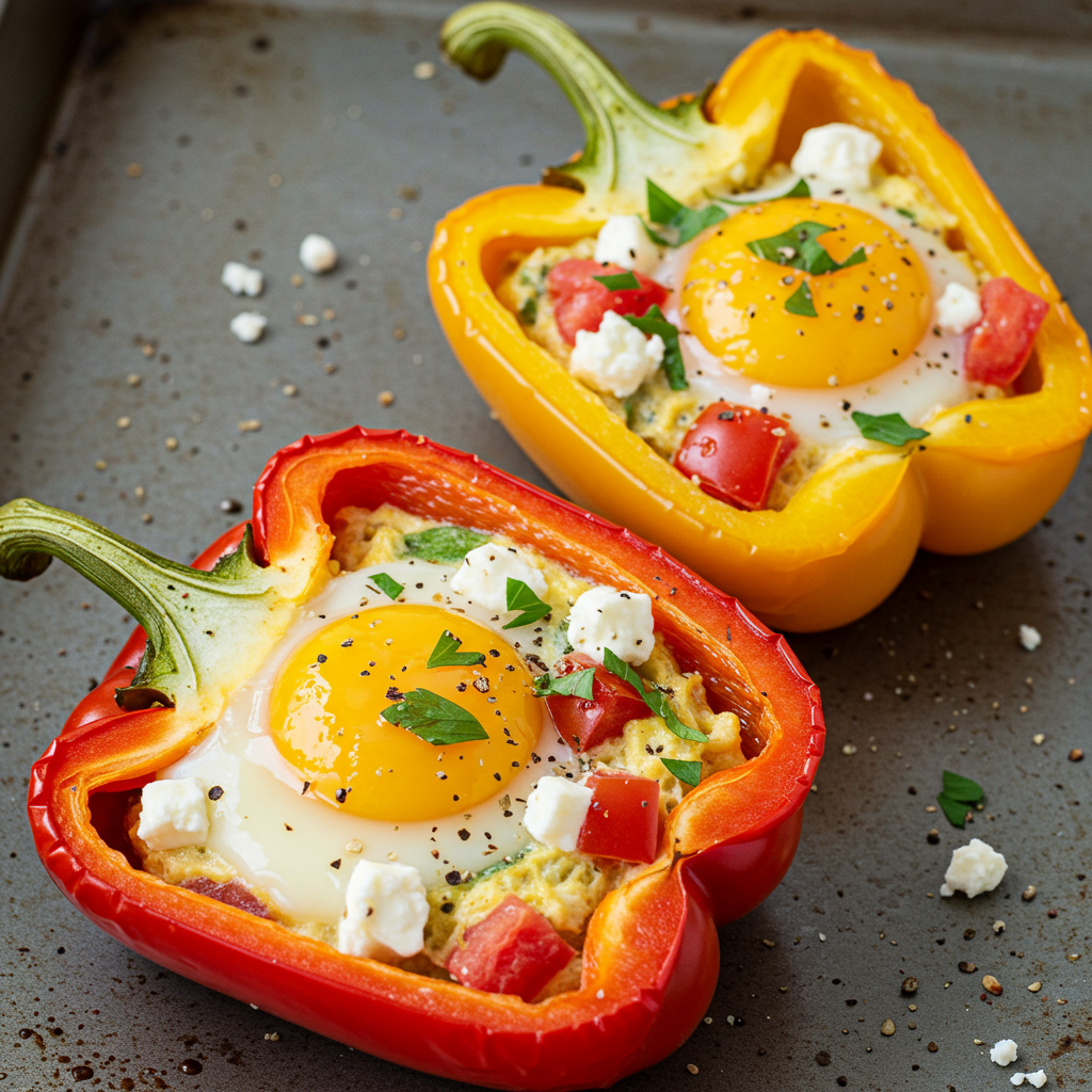 11. Breakfast Stuffed Bell Peppers