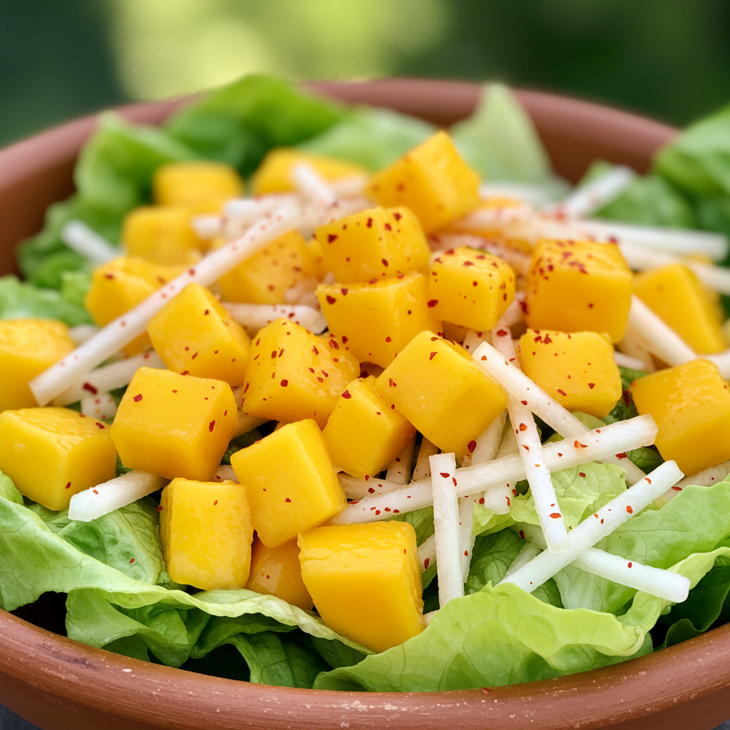 11. Mango Jicama & Lime Salad (Mexican-Inspired)