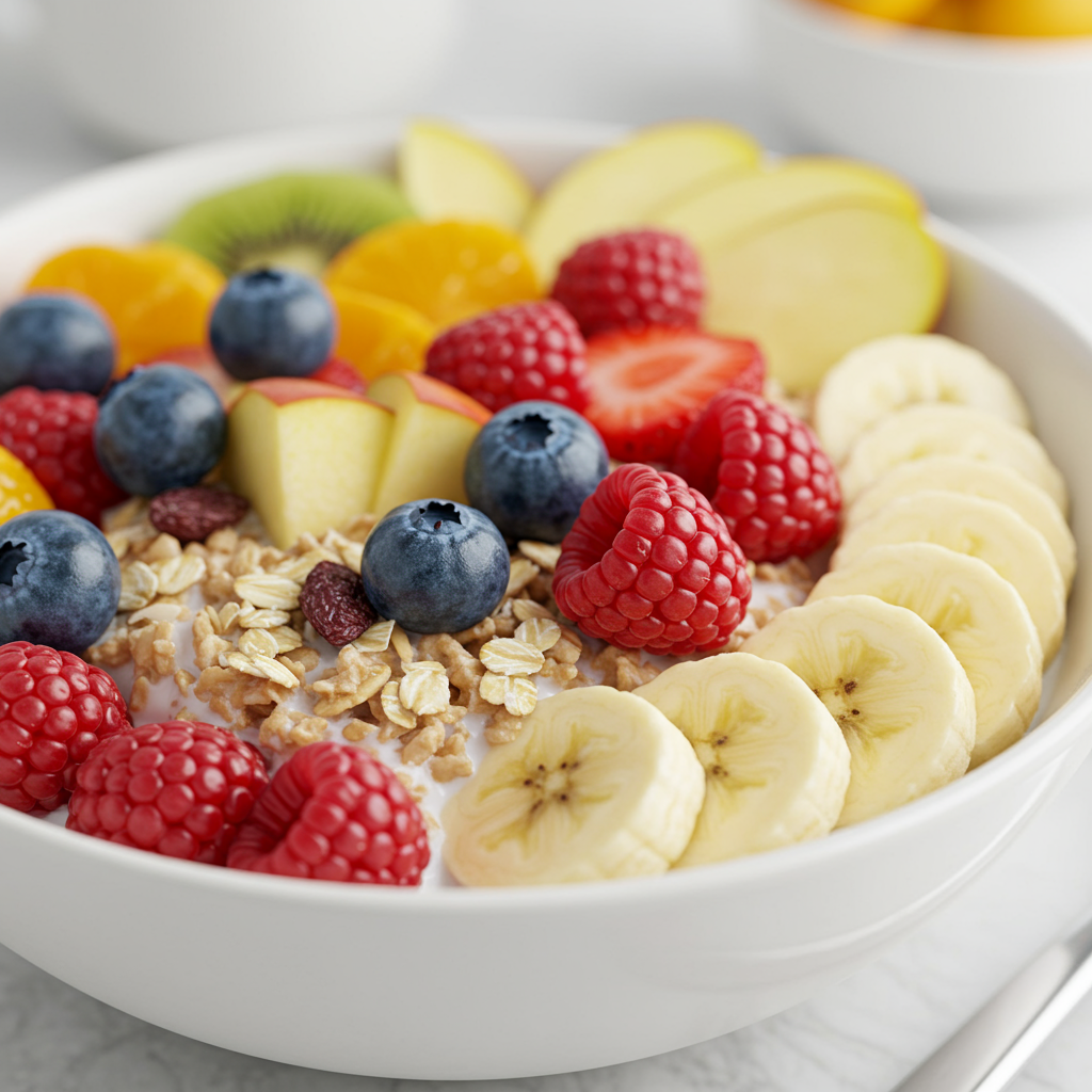 11. Muesli with Milk & Fresh Fruit