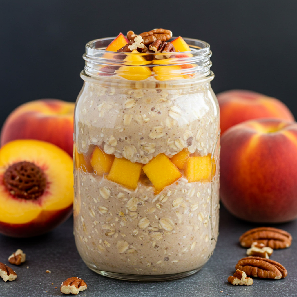 11. Peach Overnight Oats