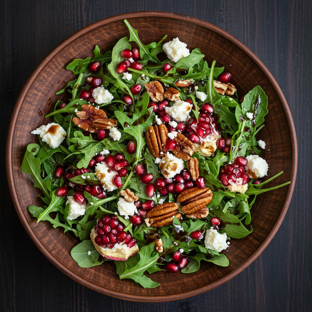 11. Pomegranate & Feta Arugula Salad