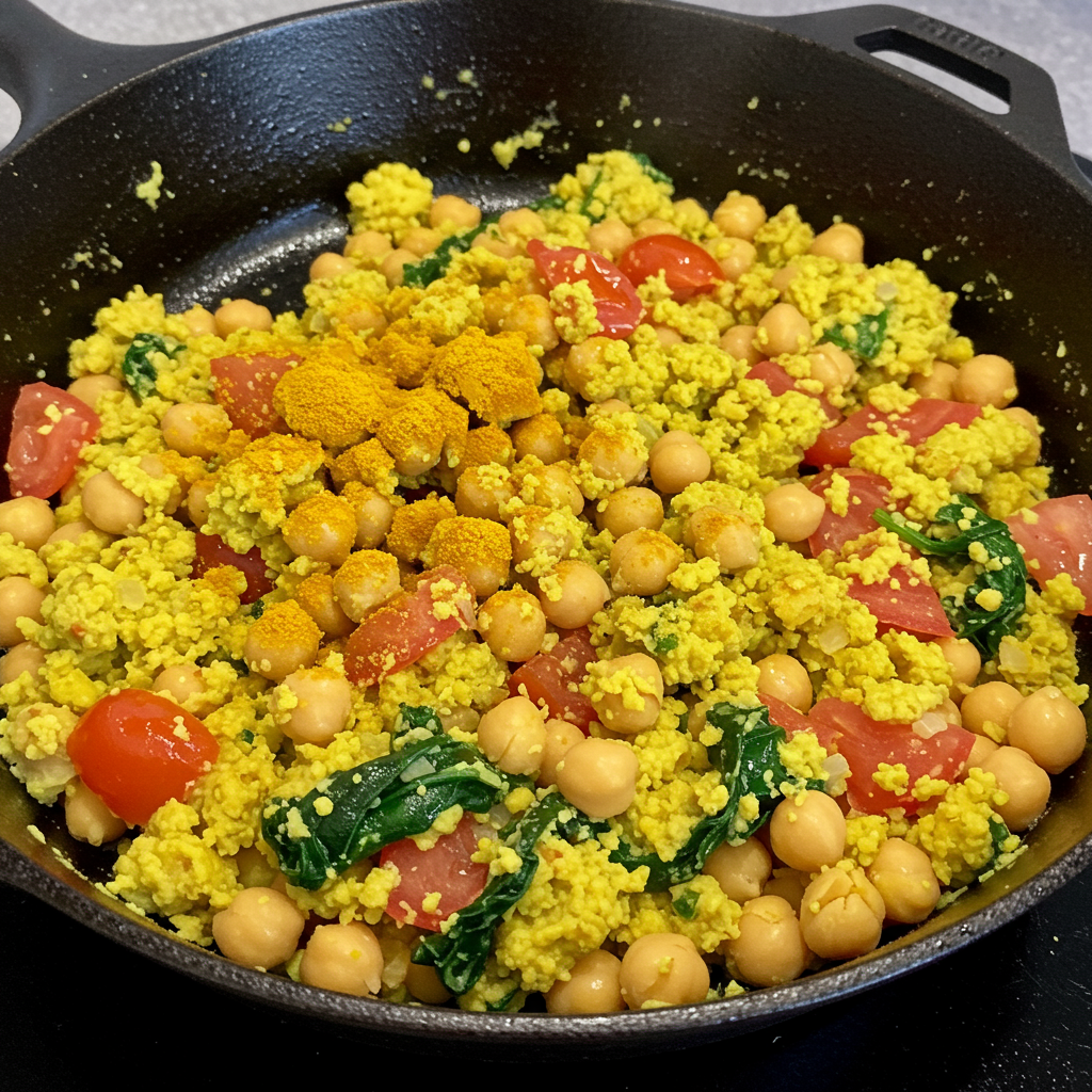 11. Protein-Packed Chickpea Scramble