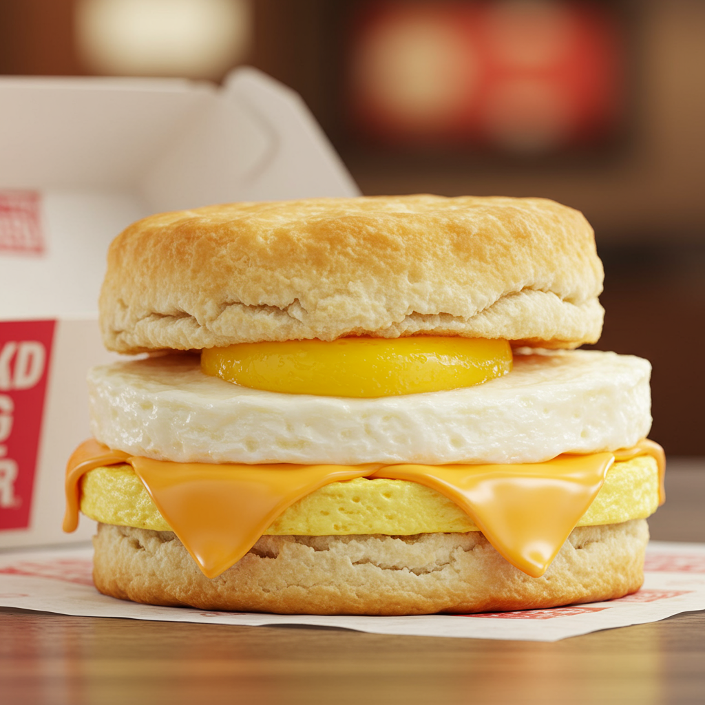 11. Wendyâs Egg & Cheese Biscuit
