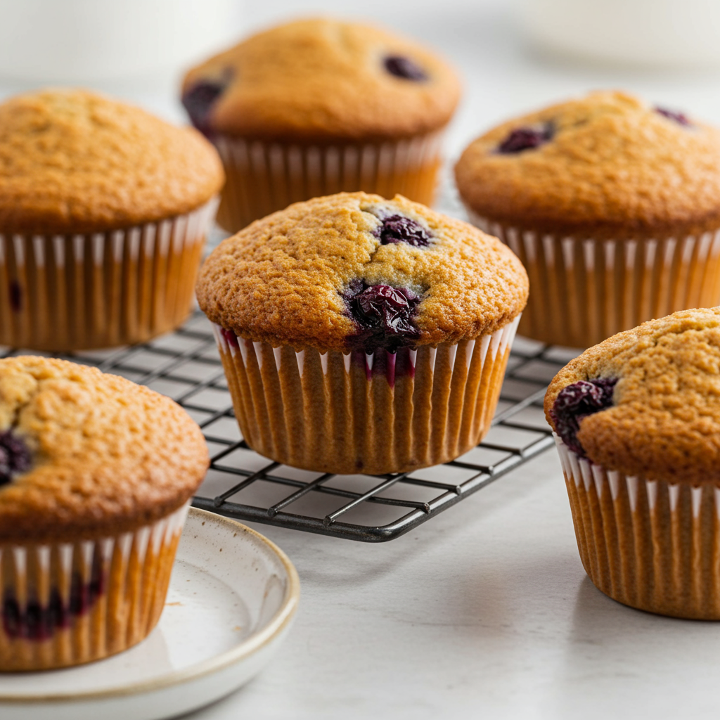 12. Almond Flour Muffins with Berries