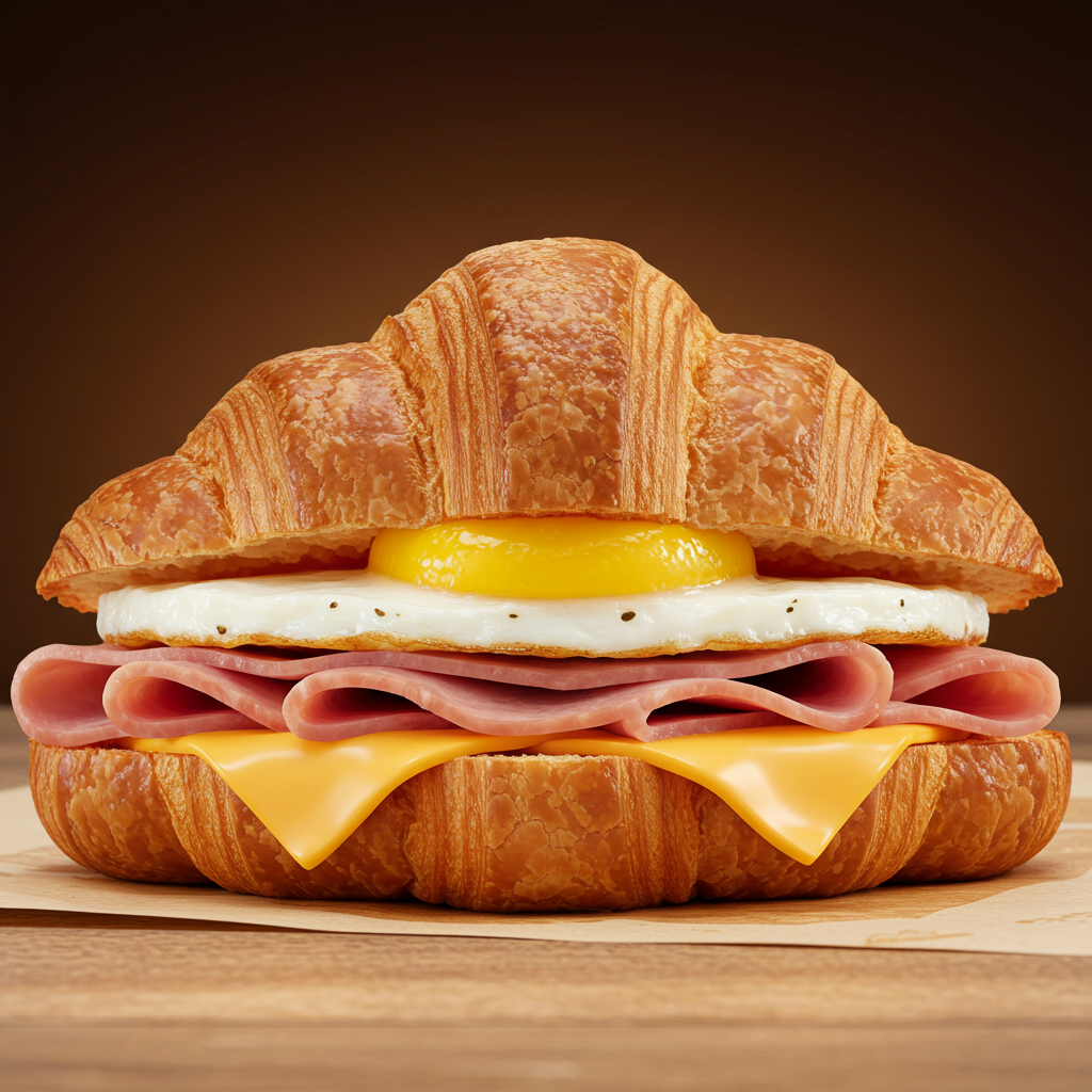 12. Burger King Ham, Egg & Cheese Croissanâwich