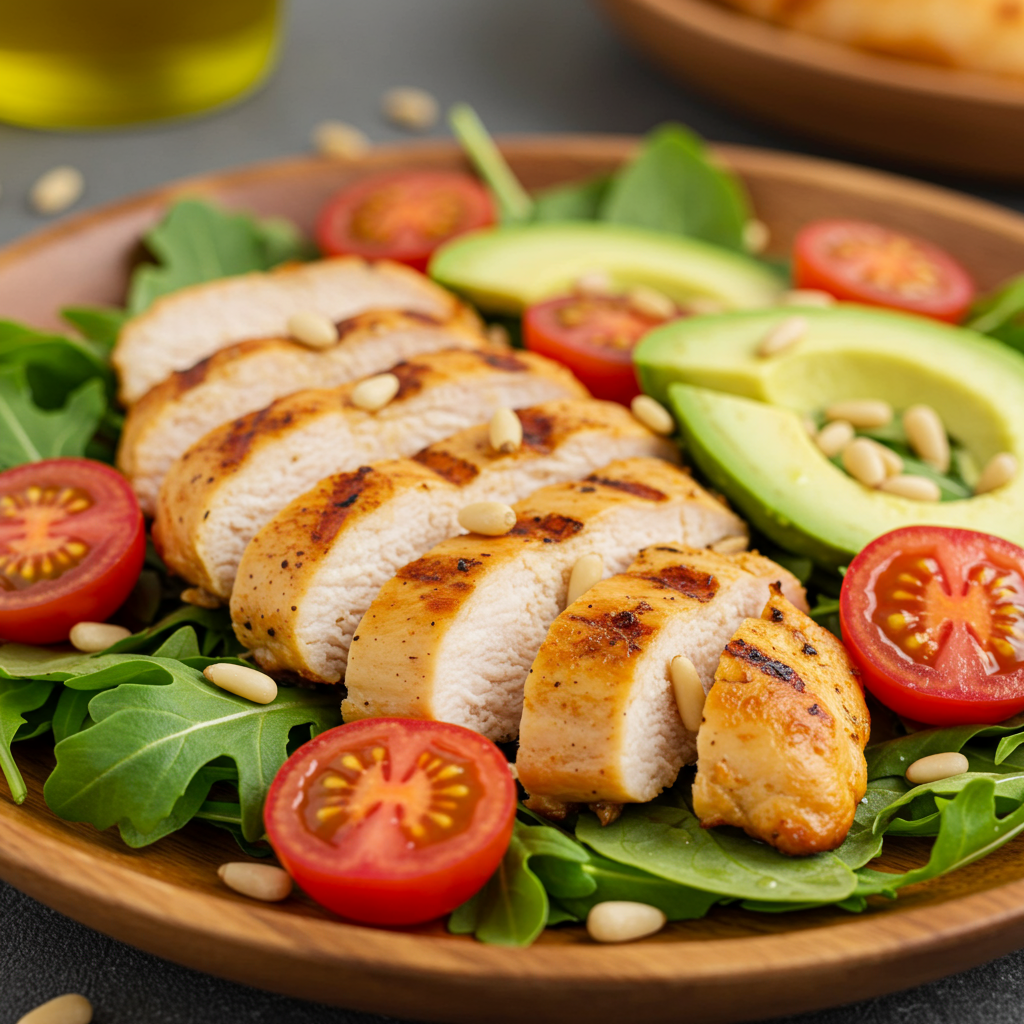 12. Grilled Chicken & Arugula Salad