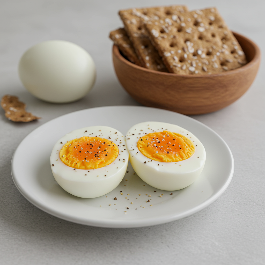 12. Hard-Boiled Eggs with Crackers