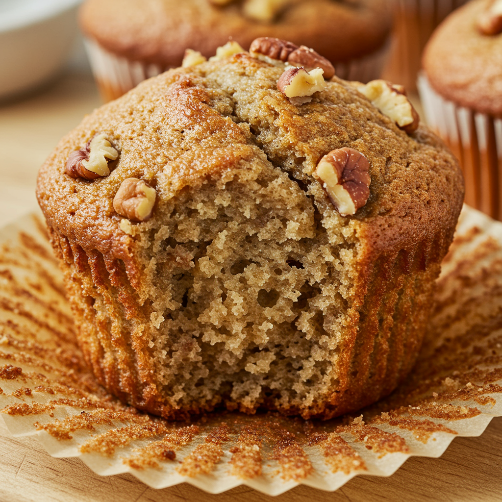 12. Vegan Nutty Banana Muffins