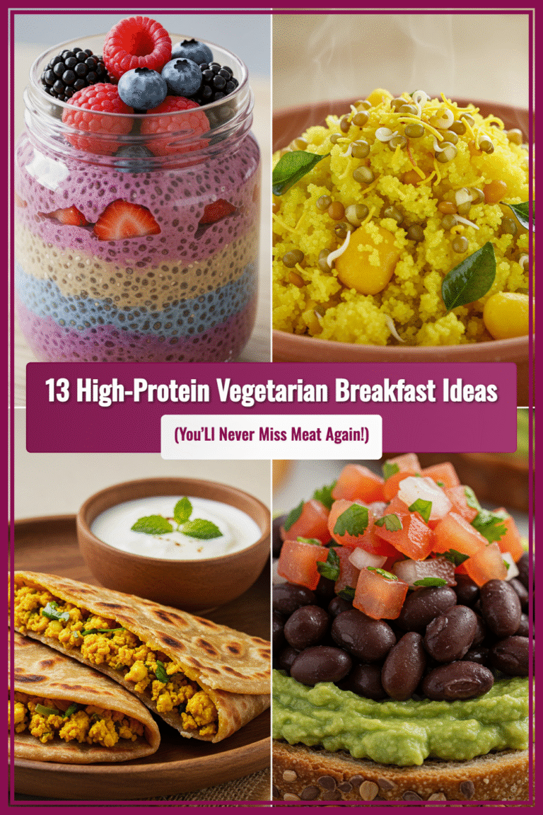 13 High-Protein Vegetarian Breakfast Ideas (You’ll Never Miss Meat Again!)