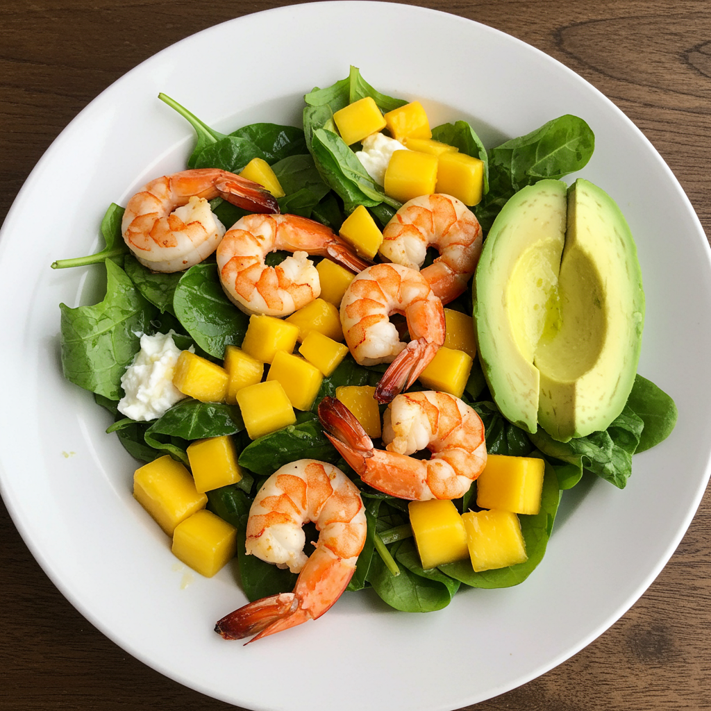 13. Mango & Grilled Shrimp Salad