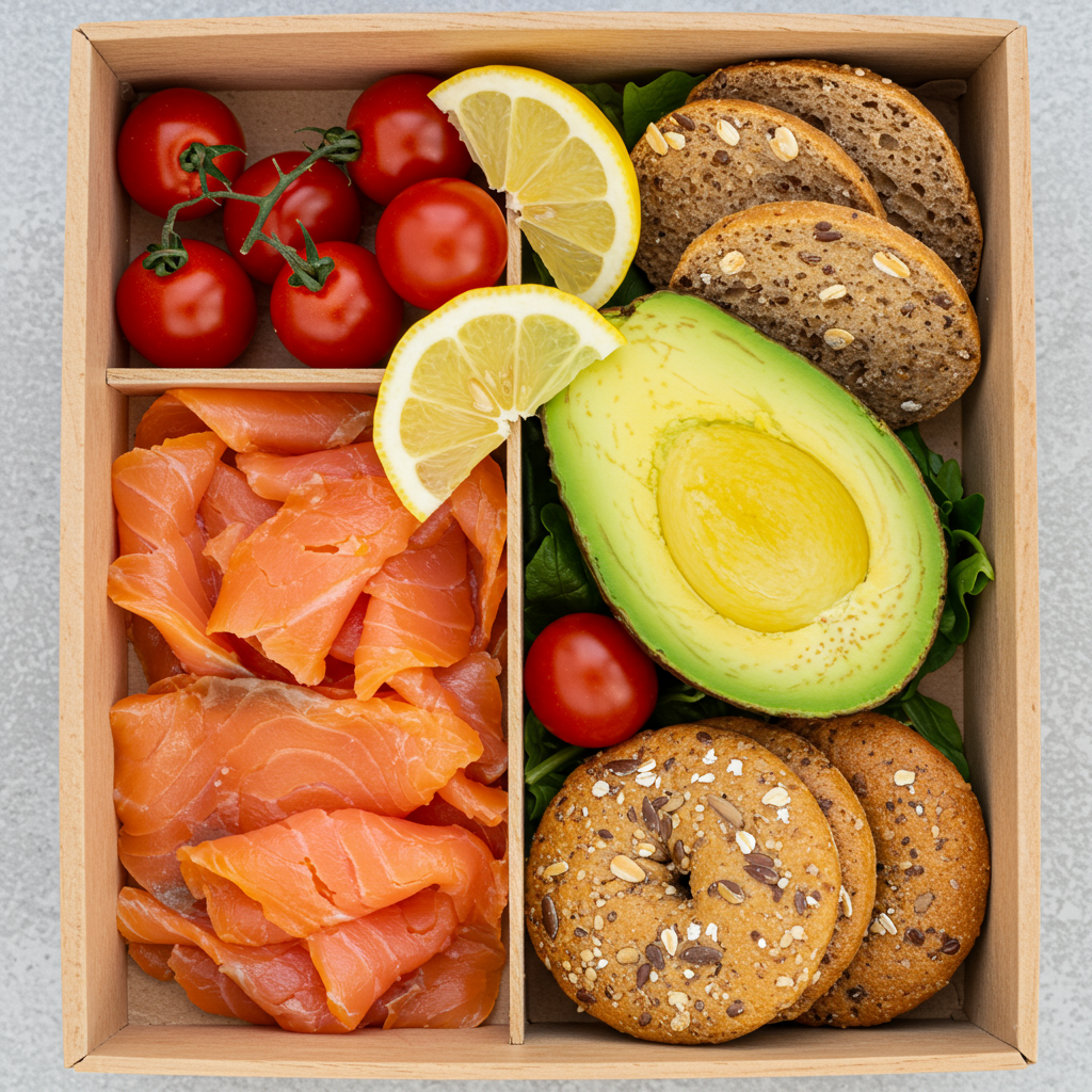 13. Smoked Salmon &amp; Avocado Box