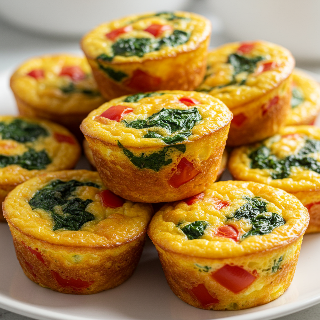 14. Cheesy Veggie Breakfast Muffins
