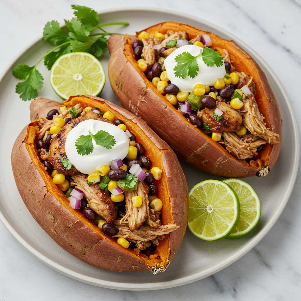 14. Jerk Chicken Stuffed Sweet Potatoes