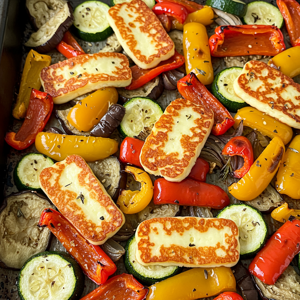 14. Mediterranean Halloumi Traybake