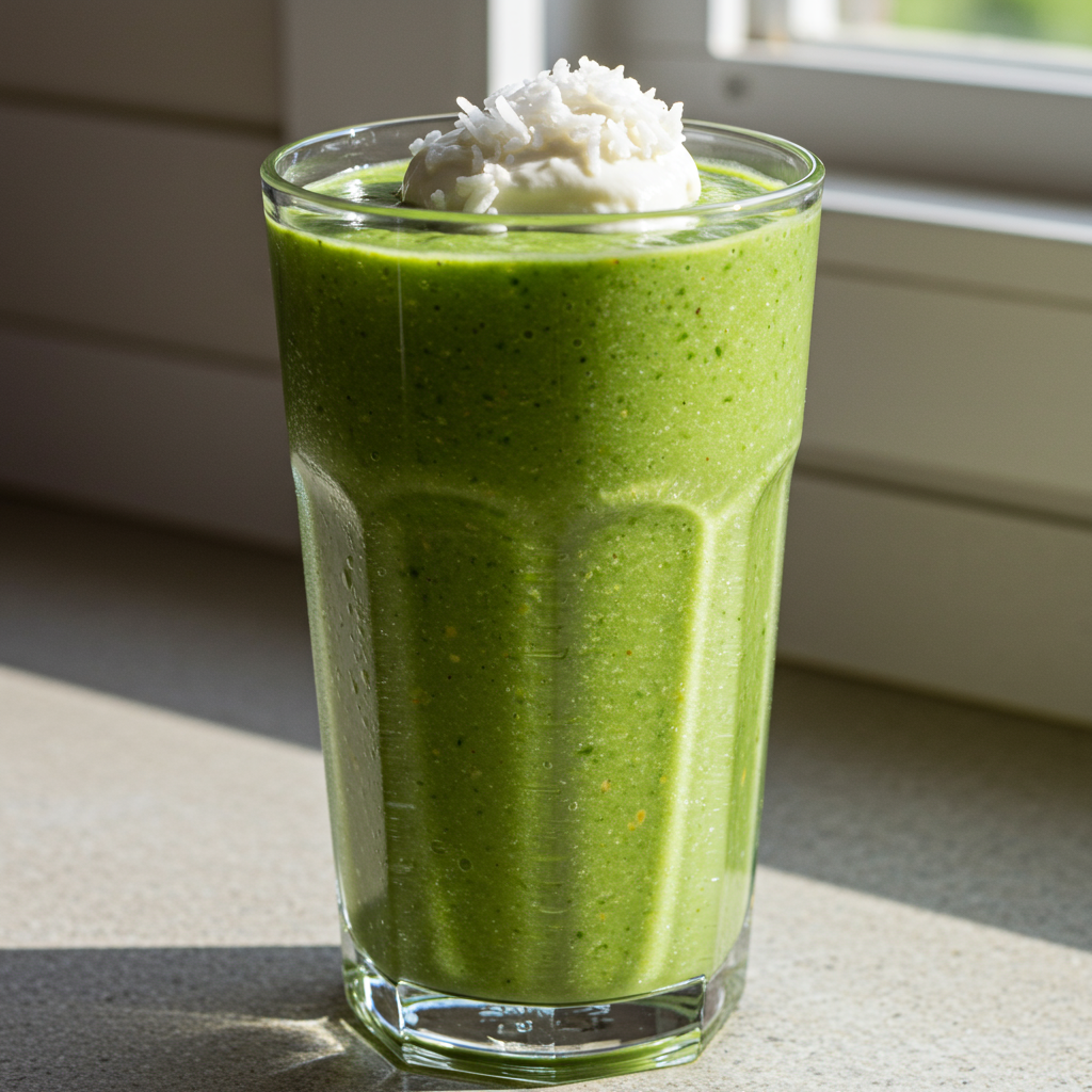 14. Peach Green Smoothie