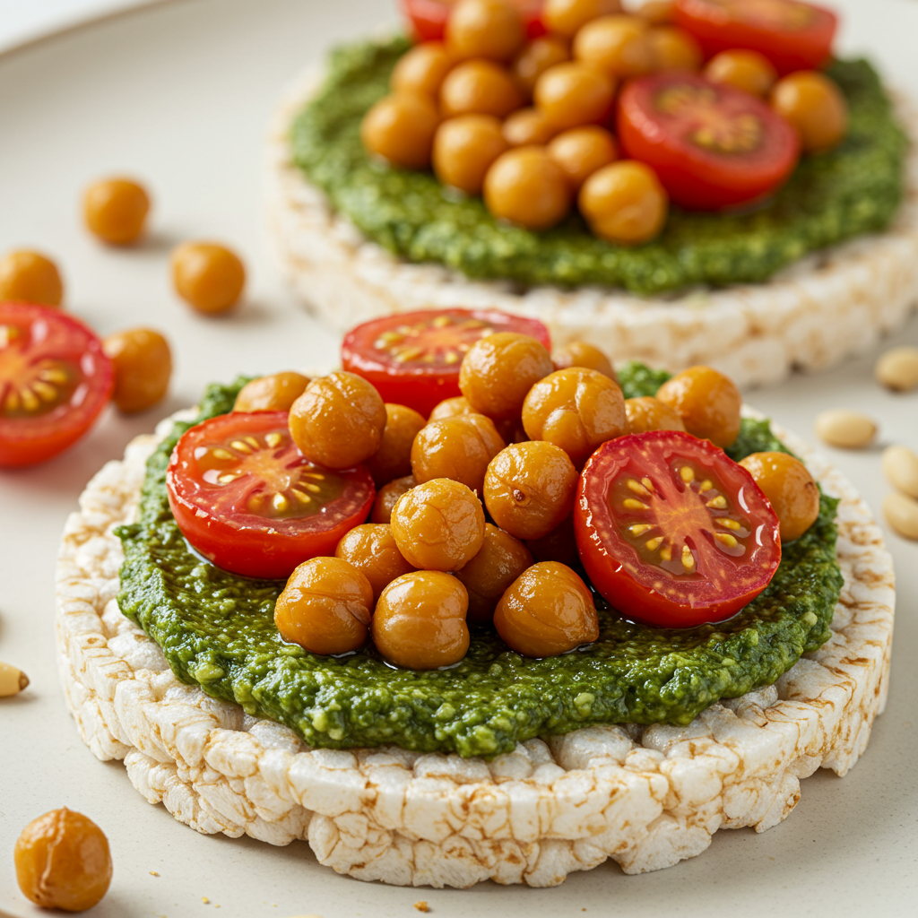14. Pesto, Chickpeas &amp; Cherry Tomatoes
