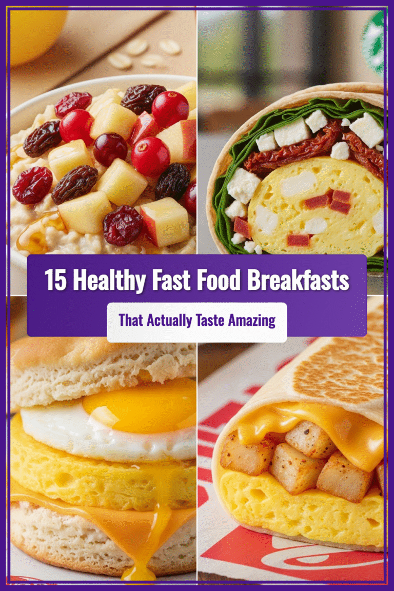 15 Healthy Fast Food Breakfast Ideas That Actually Taste Amazing