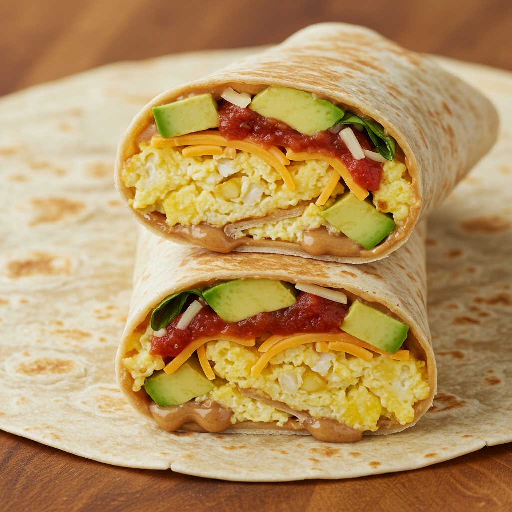 15. Almond Butter Breakfast Burrito