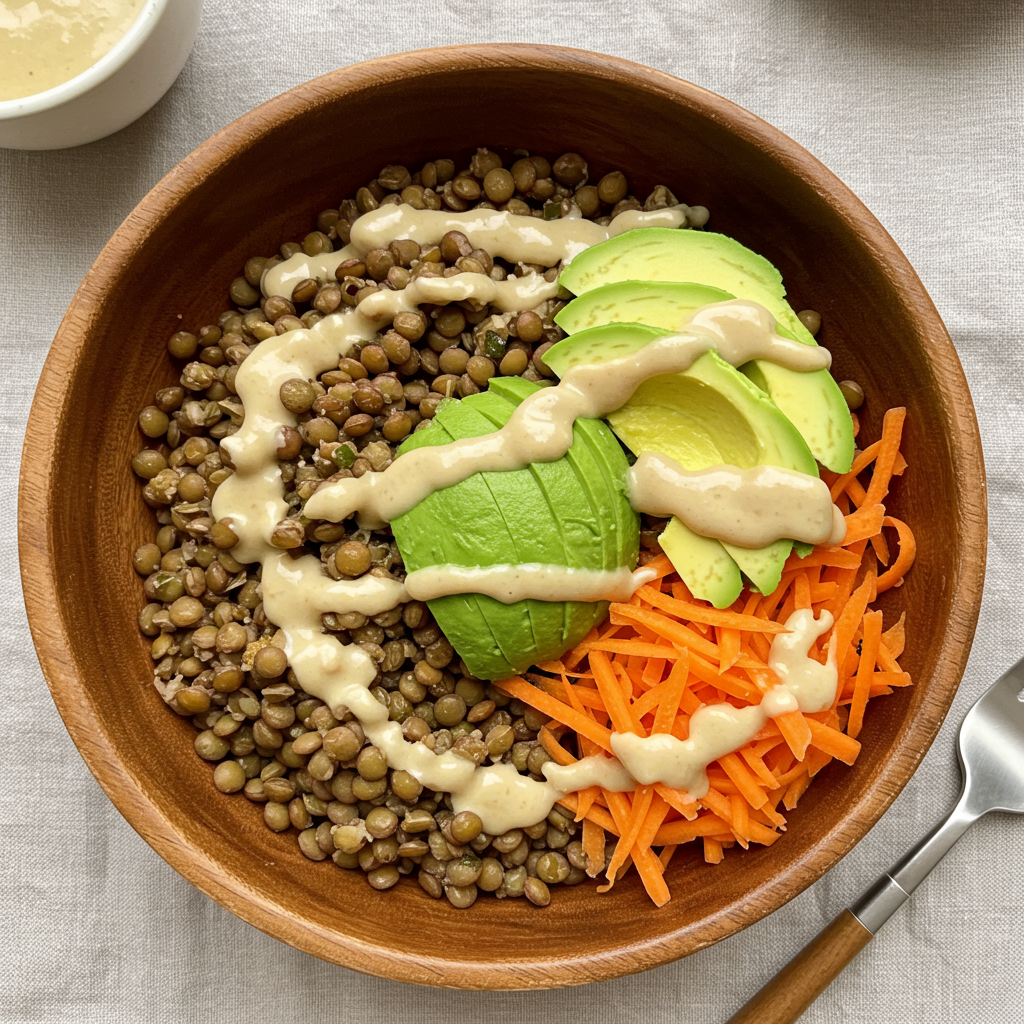 15. Avocado & Lentil Power Bowl