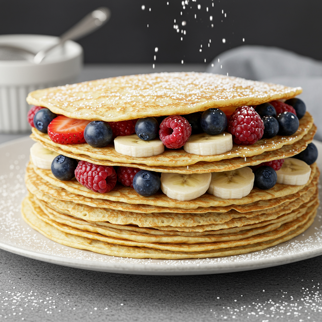 17. Coconut Flour Crepes with Fresh Fruit