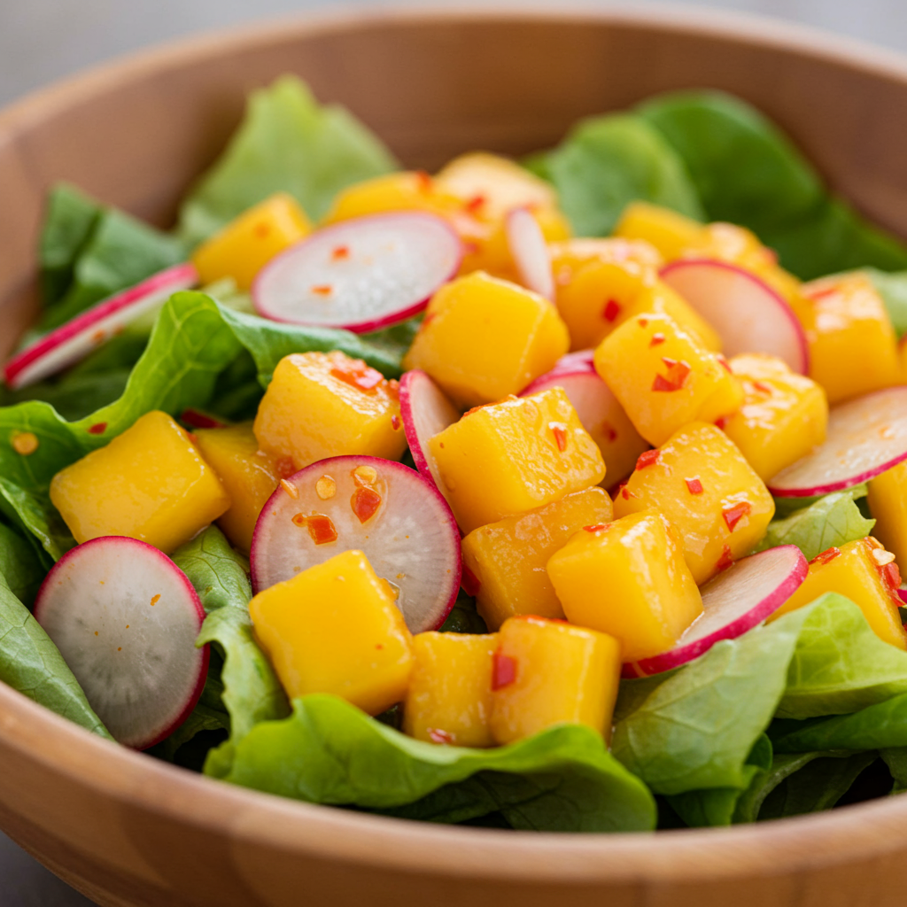 17. Mango & Radish Salad with Chili-Lime Dressing