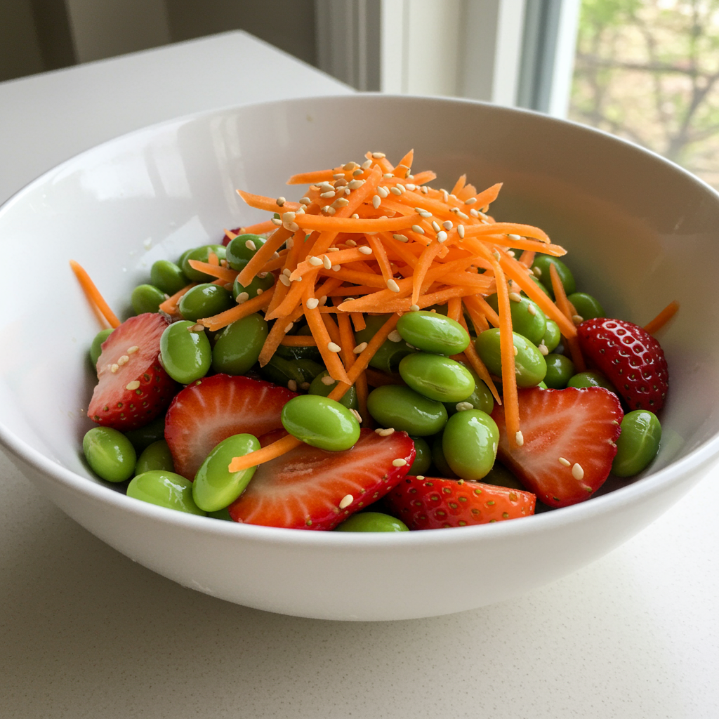19. Strawberry & Edamame Salad