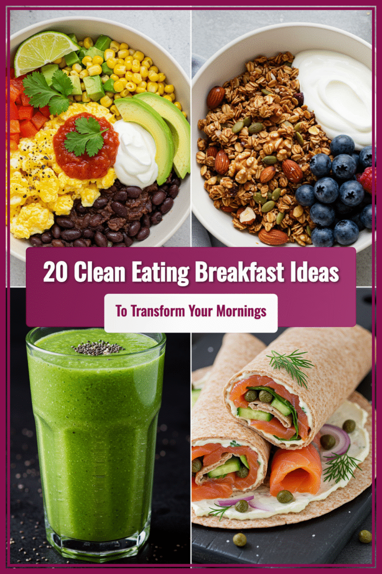 20 Clean Eating Breakfast Ideas That’ll Transform Your Mornings