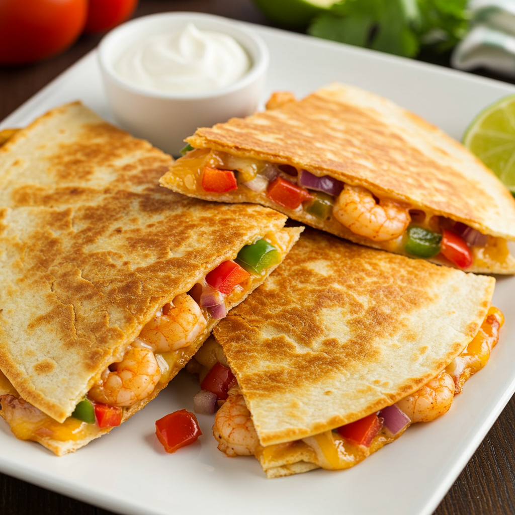 20. Jerk Shrimp Quesadillas