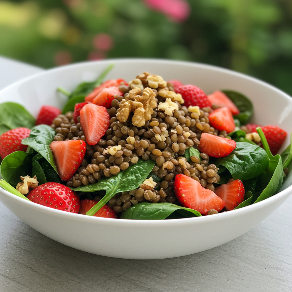 20. Strawberry & Lentil Salad