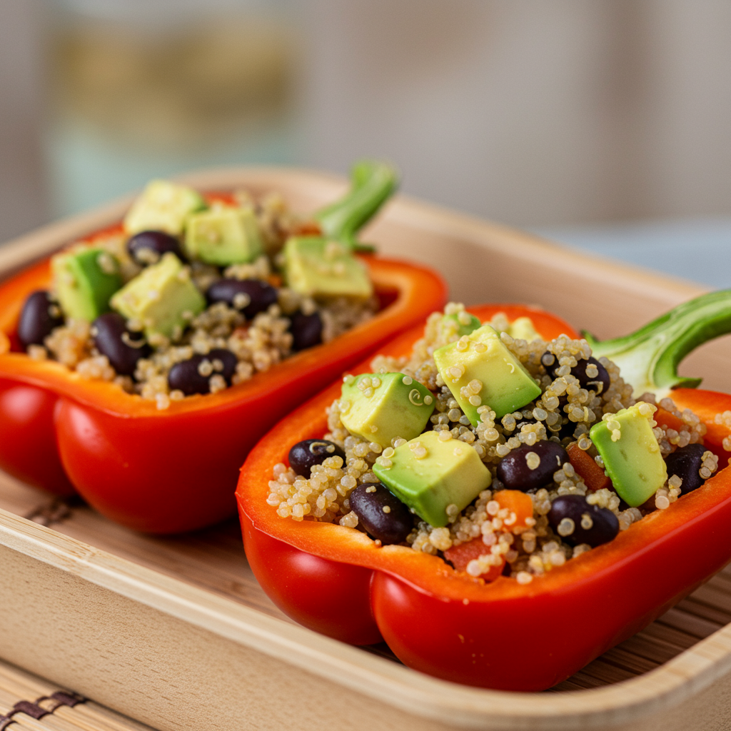 21. Avocado & Quinoa Stuffed Peppers